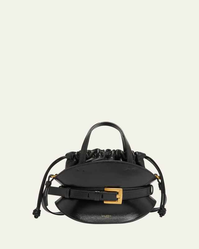 Shuffle Mini Top-Handle Bag in Calfskin